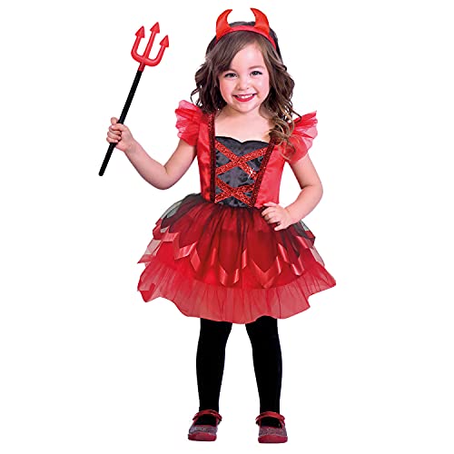 (PKT) (9911948) Child Girls Little Devil (2-3yr), Red