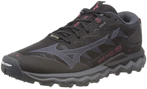 (-33%) Mizuno Wave Daichi Walking-Schuh Black/IronG/GarnetRose 38