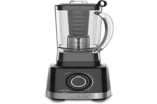 Liquidificador Turbo, Blq1300p, 1400W, 3L, Chumbo, 127v, Britânia