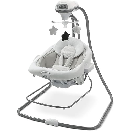 Graco DuetConnect LX Seat & Bouncer, Multi-Direction Seat, Multiple Swinging Speeds, Easily Portable, Redmond