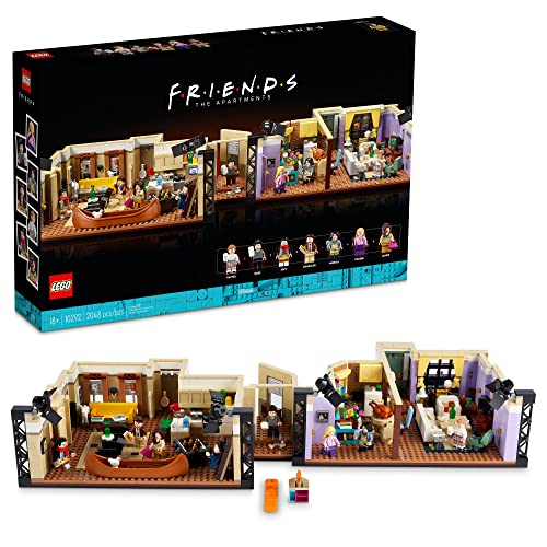LEGO Icons The Friends Apartments 10292, Friends TV-Show-Geschenk aus der Iconic Serie, detailliertes Modell-Set, Sammler-Bauset mit 7 Minifiguren Ihr