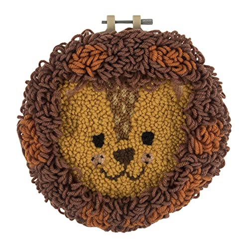 Trimits Punch Needle Hoop Kit, 20.3cm (8in), Lion