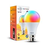 wipro 9Watt B22 WiFi Smart LED Bulb with Music Sync 16 Million Colours Warm WhiteNeutral WhiteWhite Compatible with Amazon Alexa and Google Assistant Standard NS9400Pack of 1