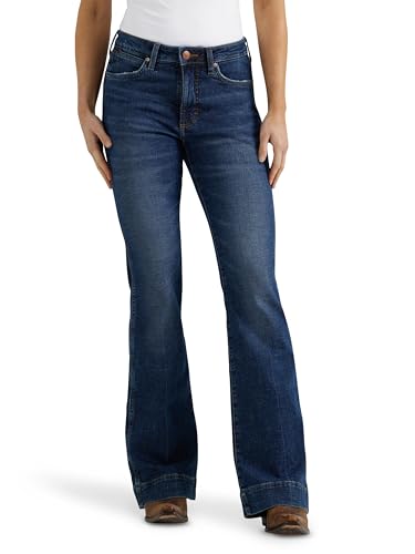 Wrangler Womens Retro High Rise Trouser Jeans, Sara, 30W X 32L US