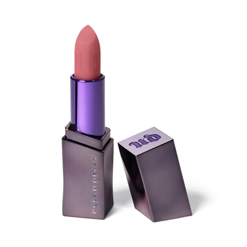 URBAN DECAY Vice Hydrating Lipstick (Backtalk - Mauve Nude Pink - Matte Finish), Creamy Formula, Moisturizing Lip Color with Aloe Vera & Avocado Oil, Vegan, Cruelty-free - 0.11 oz
