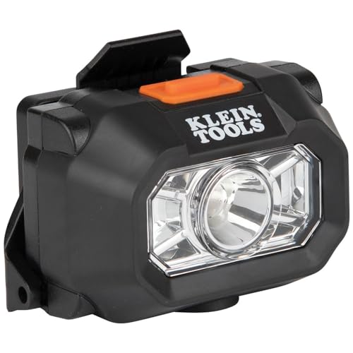 Klein Tools 60156 Intrinsically Safe LED IP67 Headlamp for Hazardous Areas, Mounts to Klein Hard Hats and Safety Helmets