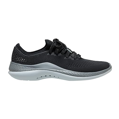 Crocs Women's LiteRide 360 Pacer Sneakers, Black/Slate Grey, 7 Women