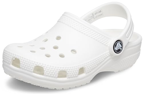 Crocs Kids Classic Clog (Toddler) - Clogs for Kids - Synthetic Upper - Ventilation Holes - Round Toe White 9 Toddler M