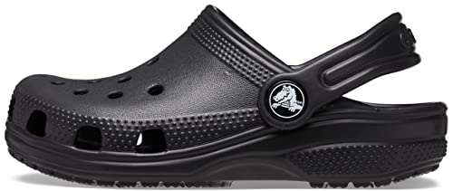 Crocs Kids Classic Clog (Little Kid/Big Kid) - Clogs for Kids - Synthetic Lining - Circulation Nubs Black 5 Big Kid M