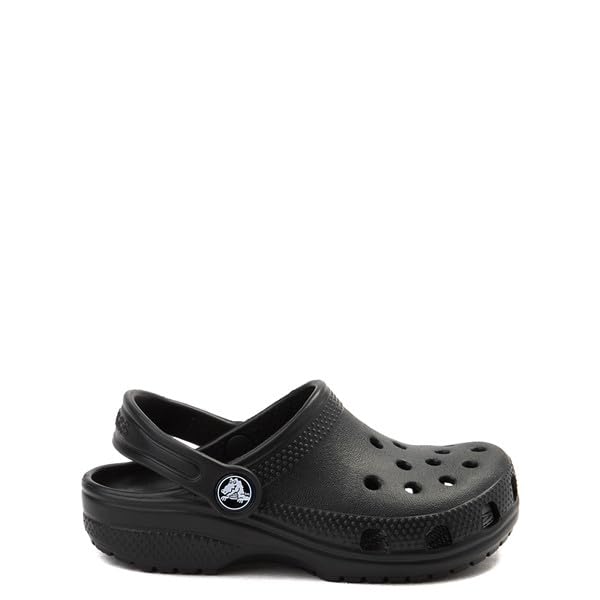 Crocs Kids Classic Clog (Little Kid/Big Kid) - Clogs for Kids - Synthetic Lining - Circulation Nubs Black 12 Little Kid M