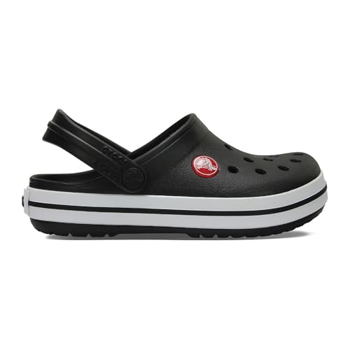 Crocs Unisex-Child Crocband Clogs (Todder Shoes), Black, 8 Toddler