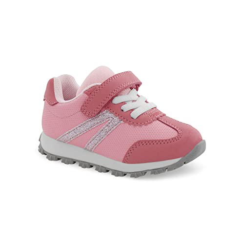 Simple Joys by Carter's Kids Bailey Athletic Sneaker Running Shoe, Pink, 4 US Unisex Toddler