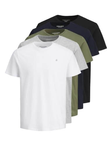 (-17%) JACK & JONES Jorjxj Tee Ss Crew Neck 5Pk Mp Noos