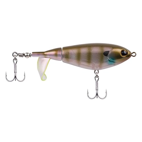 Berkley Choppo Topwater Fishing Lure | Easy-to-Use Prop Bait for Bass & Predatory Fish | Creates Maximum Surface Disturbance & Noise | Durable Cupped Tail | Fusion19™ Hooks | 9 cm | 14 g | Gold