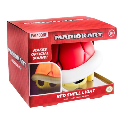 (-36%) Paladone Super Mario Rote Schale Licht mit Sound - Offiziell lizenziertes Nintendo-Merchandise, Gaming-Home-Deko, Spielzimmerlicht