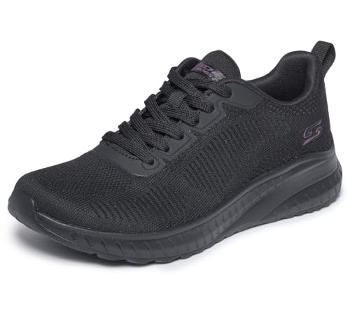 (-29%) Skechers Bobs Squad Chaos Face Off Damen Sportschuhe, Schwarz, 38 EU