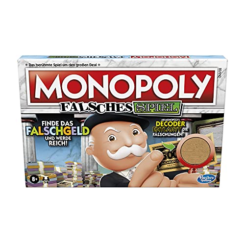 Hasbro F2674100 False Game for Families and Children Aged 8+ with Mr Monopolys Decoder for 2 6 Players