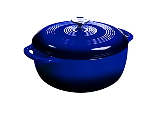 Lodge Enameled Cast Iron Dutch Oven with Lid 7.5 Qt