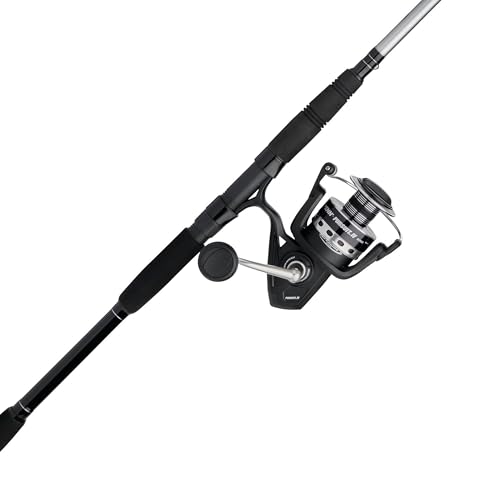 PENN 10’ Pursuit IV 2-Piece Fishing Rod and Reel (Size 4000) Surf Spinning Combos, 10’, 2 Graphite Composite Fishing Rod with 5 Reel, Durable and Lightweight, Black/Silver