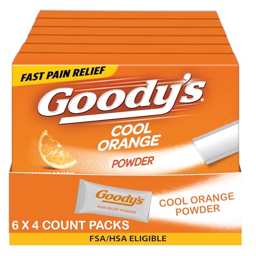 Goody's Headache Powder, Triple Action Fast-Acting Formula Headache Relief with Aspirin, Acetaminophen & Caffeine, Cool 