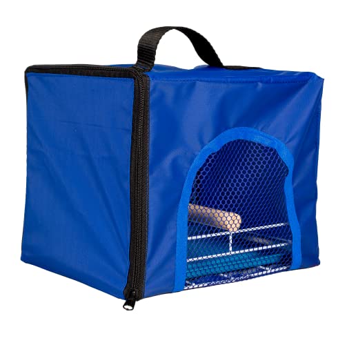Bolsa Caixa Transporte Calopsita Container Aves Periquito Cor Azul Vermelho(Azul)