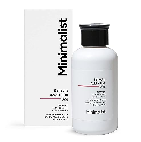 Minimalist Anti-Acne Salicylic Acid 2% Face Wash For Oily & Acne Prone Skin | With LHA for Pore Cleansing, Oil Control & Sebum Regulation | Cleanser f