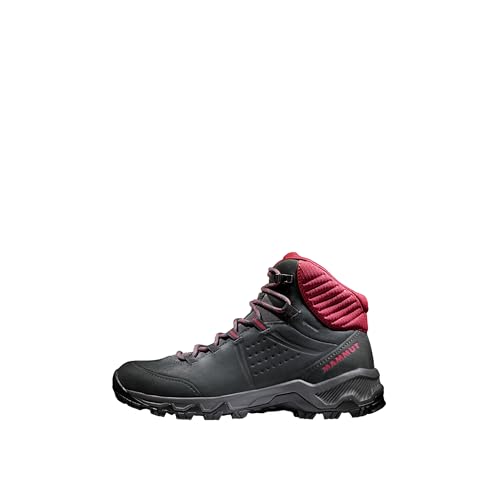 (-38%) Mammut Nova IV Mid GTX Women | Wanderschuhe für Damen, Wasserdichte Trekkingschuhe, Outdoor Schuhe, Gore-Tex Bergschuhe, Sportschuhe für Hiking | Black-Blood Red, 5
