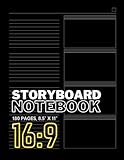 Storyboard Notebook: 16:9 Aspect Ratio | Pro Storyboard Template Book for Directors, Storyboard Artists, Animators and Film Students | 180 Pages.