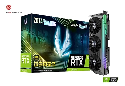 ZOTAC Gaming GeForce RTX 3070 Ti AMP Holo GDDR6X 8GB 256bit PCIe 4.0 Graphics Card