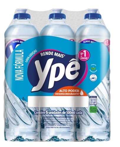 Pack 6 Detergentes Ypê Clear! 🧼