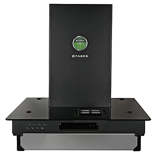 Faber 3 Way Suction Chimney with Air purifier & Fan,60 cm,1095 m³/hr (HOOD 3N1 AERO. SPARKLE PRO 3D AB TC 60,Baffle Filter,Touch Control, Alligator Bl