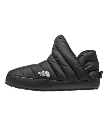 THE NORTH FACE Women's Thermoball Traction Winter Bootie | Insulated & Water Repellent, Rubber Outsole, TNF Black/TNF White, 7