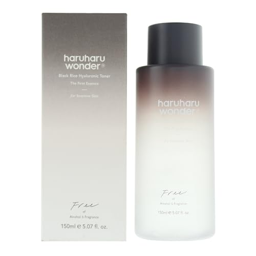 haruharu Wonder Black Rice Hyaluronic Toner for Sensitive Skin 5.1 fl.oz, Alcohol Free, Fragrance Free, Deep Hydration, Glass Skin, Korean Skincare, Vegan, Cruelty-Free
