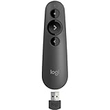 Logitech Wireless Presenter R500s, PowerPoint Clicker with Laser Pointer, Wireless Presentation Clicker Remote