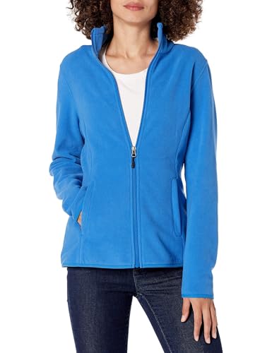 Amazon Essentials Women's Classic-Fit Full-Zip Polar Soft Fleece Jacket (Available in Plus Size), Royal Blue, X-Small