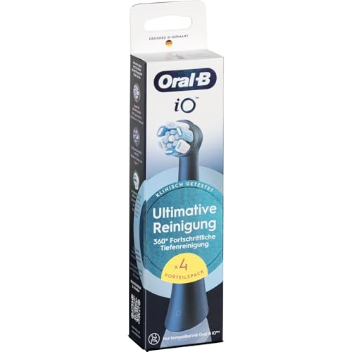 (-31%) Oral-B iO Aufsteckbürsten Ultimative Reinigung, Schwarz, 4 Stück