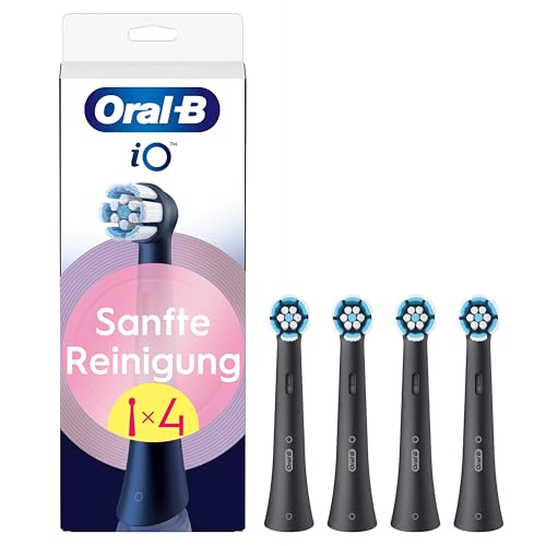 (-42%) Oral-B iO Aufsteckbürsten Sanfte Reinigung, Schwarz, 4 Stück