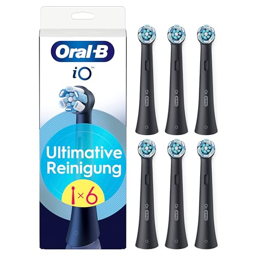 (-33%) Oral-B iO Aufsteckbürsten Ultimative Reinigung, Schwarz, 6 Stück