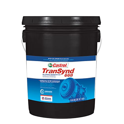 Castrol TranSynd 668 Full-Synthetic ATF, 5-Gallon Pail