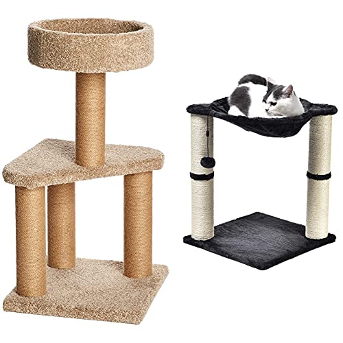 Amazon Basics Medium Cat Condo Activity Tree Tower