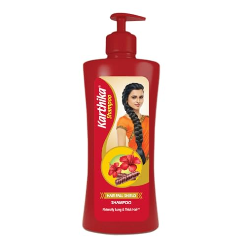 Karthika Hairfall Shield Shampoo with Shikakai & Hibiscus | Herbal Anti-Hairfall Shampoo for Strong & Healthy Hair | Natural Care for Men & Women | 65