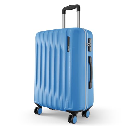 Medium Ray Neo 8 Wheels 65cm size Check-in Trolley Bag, Hard Case Polycarbonate 360 Degree Wheeling Luggage for Men & Women, Travel Bag Suitcase for T