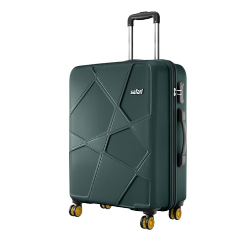 Safari Medium Polypropylene Spinner Pentagon Pro 8 Wheels 66Cm Size Checkin Trolley Bag, Hard Case 360º Wheeling Luggage for Men & Women, Travel Bag, 