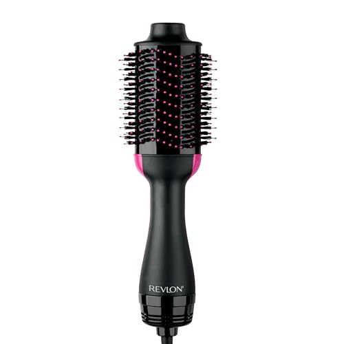 REVLON One-Step Volumizer Hair Dryer and Styler with Improved Motor – Easy Salon-Style Blowouts – Less Frizz, More Shine, and Reduced Heat Damage, for all Hair Types and Lengths (Black)