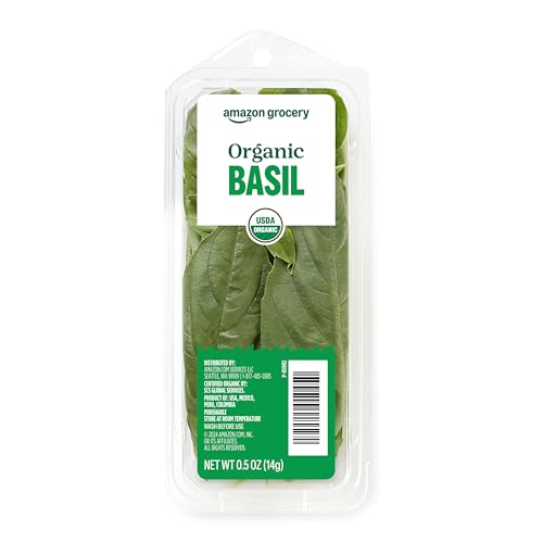 Amazon Grocery, Organic Basil, 0.5 Oz (Previously Fresh Brand, Packaging May Vary)