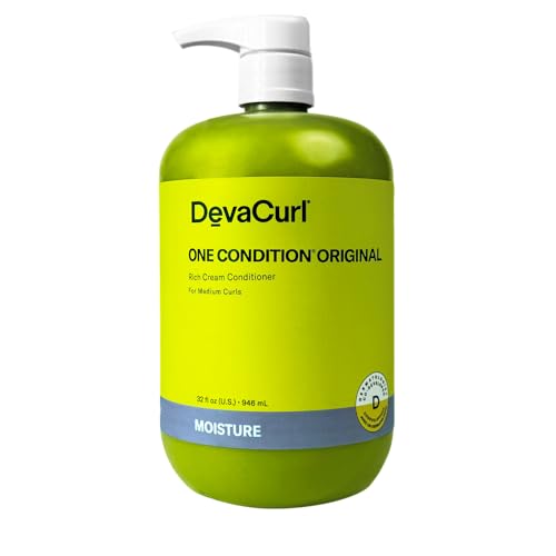 DevaCurl One Condition Original Rich Cream Conditioner, Soft Lemongrass, 32 fl. oz.