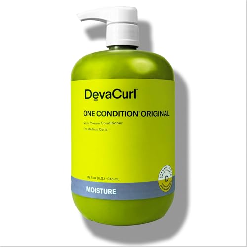 DevaCurl One Condition Original Rich Cream Conditioner, Soft Lemongrass, 32 fl. oz.
