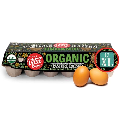Vital Farms Organic Pasture-Raised Eggs XL, 12ct