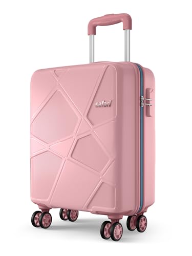 Pentagon Pro 8 Wheels 55cm Cabin Size Trolley Bag, Hard Case Polypropylene, 360º Wheeling Small Carry-on Luggage, Suitcase for Travel, Trolley Bags fo