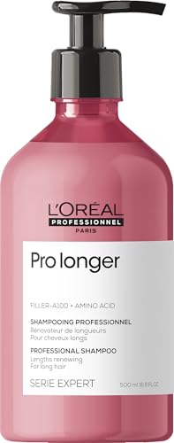 L'Oréal Professionnel Paris Pro Longer Thickening Shampoo - Reduces Breakage & Appearance of Split Ends For Thin & Fine Hair Types, Adds Volume & Shine